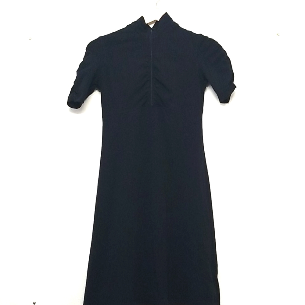 Athleta Shir Delight Black Short Sleeve Dress XS - Picture 2 of 6